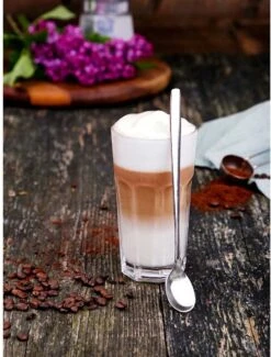 Merkloos Latte Macchiato Lepels – RVS Lange Yoghurt, Dessert Of Koffie Lepeltjes – Set Van 6 Stuks -Greenpan Winkel 912x1200 1